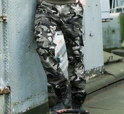 Autumn Brand Men Fashion Military Cargo Pants Multi-pockets Baggy Men Pants Casual Trousers Overalls Camouflage Pants Man Cotton