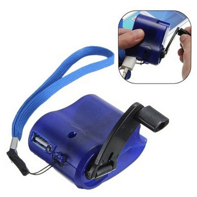EDC USB Phone Emergency Charger For Camping Hiking Outdoor Sports Hand Crank Travel Charger camping equipment Survival Tools
