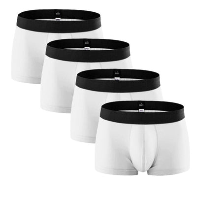 4Pcs/lot Brand Male Panties Breathable Men Boxers Cotton Underwear U convex pouch Sexy Underpants Homewear Shorts L XL XXL XXXL