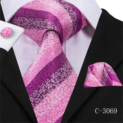 Hi-Tie Silk Men Tie Set Novelty Red Sweety Lovely Style Tie and Handkerchief Cufflinks Set Men's Wedding Party Suit Fashion  free shipping 5-7 daysTie