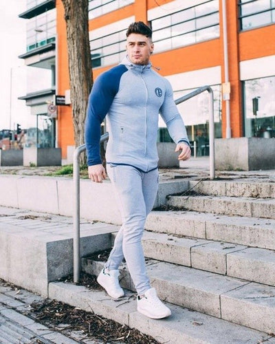 2018 New Sport Suit Men Bodybuilding Jacket Pants Sports Suits Basketball Tights Clothes Gym Fitness Running Set Men Tracksuits
