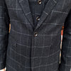 Plyesxale Burgundy Black Blue Plaid Suit Men Slim Fit Groom Wedding Suits For Men 3 Pcs High Quality Dress Business Suits Q278