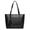 Herald Fashion Large Capacity Causal Shoulder Bags for Women 2018 Fall Leather Fringe Purse Handbags Retro Tassel Shopper Tote