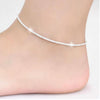 ONEVAN 2018 New Intertwined 925 Sterling Silver Ankle Chain Simple Gypsophila Chain Anklets For Women Jewelry Girl Best Gift