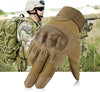 Tactical Military Rubber Full Finger Gloves Army Combat Touch Screen Hard Knuckle Protective Gear Anti-Skid Driving Gloves Men