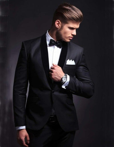 Custom Made Groomsmen Hot Pink Groom Tuxedos Peak Lapel Men Suits Wedding Best Man 2 pieces ( Jacket+Pants+Tie ) C537