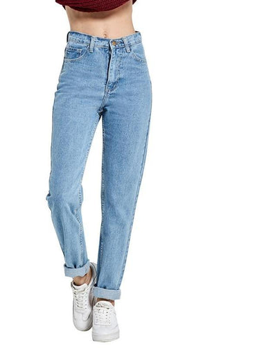 Free shipping 2019 New Slim Pencil Pants Vintage High Waist Jeans new womens pants full length pants loose cowboy pants C1332