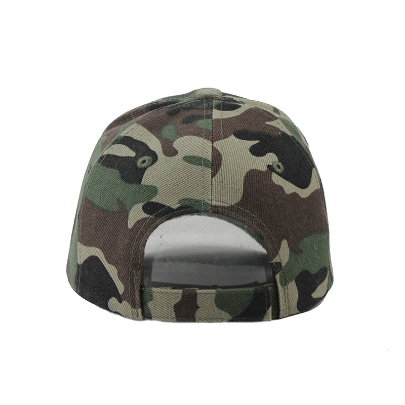 [FLB] Camouflage Baseball Cap Unisex Army Outdoor Quick Dry Done Snapback Camo Fishing Hiking Casual Trucker Dad Cap Hat F305