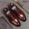 Phenkang mens formal shoes genuine leather oxford shoes for men black 2019 dress shoes wedding shoes laces leather brogues
