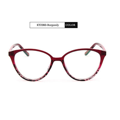 KOTTDO  Fashion Women Cat Eye Eyeglasses Frame Men Optical Glasse Frame Retro Eyeglasses Computer Glasses Transparent glasses