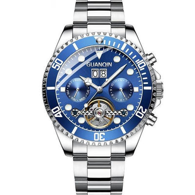 2019 New GUANQIN Clock Automatic diving watch mechanical swimming waterproof Tourbillon style clock men luxury relogio masculino