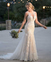 LORIE 2019 Summer Mermaid Wedding Dresses Lace Appliques Bridal Gowns Lace Wedding Dresses Custom made Plus size