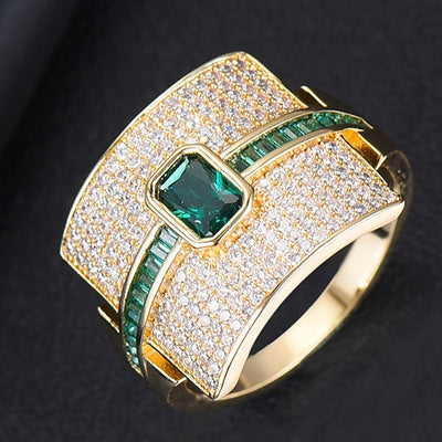 GODKI Monaco Design Luxury Statement Stackable Ring For Women Wedding Cubic Zircon Engagement Dubai Punk Bridal Top Finger Rings
