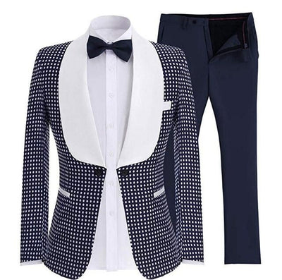 Custom Made Two-Piece One Button Blazer Business Gentle Men Suits Prom Suits For Men Wedding Best Man Tuxedo