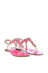 Silver Fuchsia Women's Sandals