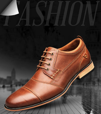 New Men Dress shoes formal shoes men's Handmade business shoes wedding shoes Big Size Genuine Leather