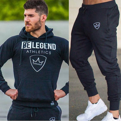 Men Tops And Pants Sets Casual Fashion Sportswear Hoodies Sweatshirt+Sweatpants 2pcs/Set Male Fitness Joggers Tracksuit Clothing