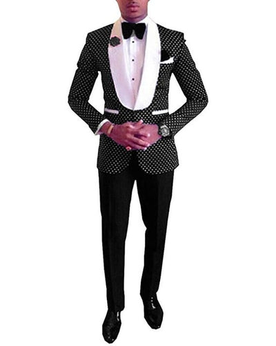 Groomsmen Newest Groom Tuxedos One Button Men Suits Peak Black Lapel Best Man 2 pieces Wedding Blazer ( Jacket+Pants+Tie ) C563