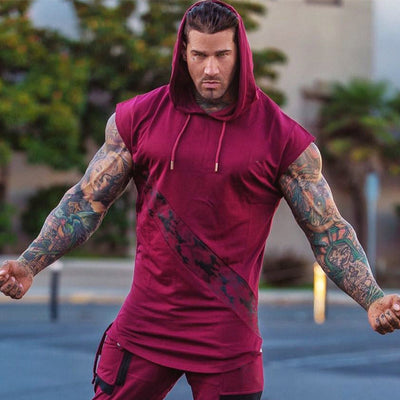 Men Bodybuilding Tank Top sleeveless Hoodie Sweatshirt Summer Gyms Fitness Workout Casual Fashion Singlet Vest Crossfit Clothing