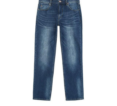 JackJones 2019 Spring New Men's Elastic Cotton Stretch Jeans Pants Loose Fit Denim Trousers Men's Brand Fashion Wear 219132584