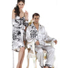 Elegant Silk Pyjamas Mens Satin Pajamas Long Sleeve Couple Pajamas Set Silk Pijama Mens Silk Sleepwear