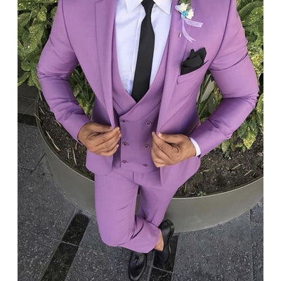 Dark Green Slim Men Suits 2019 Handsome Mens Wedding Suits Groomsmen Groom Tuxedos Party Prom Business Suits (Jacket+Pants+Tie)