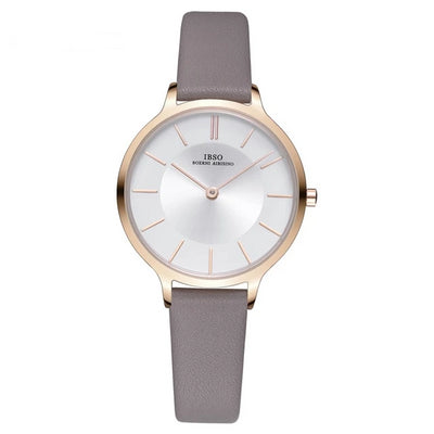 Brand 8 MM Ultra-Thin Quartz Watch Women Genuine Leather Women Watches 2019 Luxury Ladies Watch Montre Femme