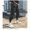 Men Hip Hop Belt Cargo Pants 2019 Man Patchwork Overalls Japanese Streetwear Joggers Pants Men Designer Harem Pants