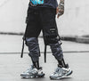 Man Pants New Fashion Streetwear Stitching Color Joggers Hip Hop Long Pants Men Elastic Waist Cargo Pants Men