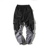 Man Pants New Fashion Streetwear Stitching Color Joggers Hip Hop Long Pants Men Elastic Waist Cargo Pants Men