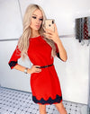 Spring new casual women's O-neck slim dress 2019 solid color long-sleeved mini cute party dress Vestidos