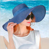 Simple Summer Straw Hat Women Big Wide Brim Beach Hat Sun Hat Foldable Sun Block Uv Protection Panama Hat Bone Chapeu Feminino