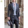 Custom Made Groomsmen One Button Groom Tuxedos Peak Lapel Men Suits Wedding Best Man Blazer ( Jacket+Pants+Tie+Vest ) C168