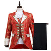 Male Classic Five-piece Suit Set Europe Vintage Drama Dress Suit Men Gothic Drama Prom Singer Stage Middle Ages Costume Homme