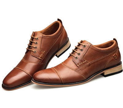 New Men Dress shoes formal shoes men's Handmade business shoes wedding shoes Big Size Genuine Leather