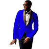 Newest Groomsmen Royal Blue Groom Tuxedos Shawl Pattern Lapel Men Suits Wedding Best Man Blazer ( Jacket+Pants+Tie ) C498
