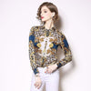 Leopard Print Female Elegant Shirt New Brand 2019 Spring Fashion Turn-down Collar Women Casual Blouses Shirts N550