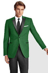 One Button Groomsmen Newest Groom Tuxedos Peak Black Lapel Men Suits Wedding Best Man Blazer ( Jacket+Pants+Vest+Tie ) C475
