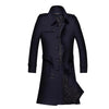 Trench Coat Men Casual Masculino Overcoat Slim Long Greatcoat Single Button Windbreak Comfortable Size S-9XL 18360-5