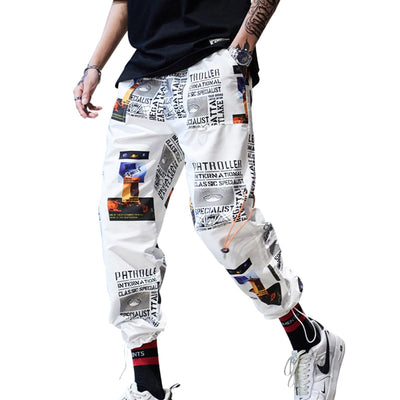 2019 New High Street Fashionable Printed Men's Jogger Trouser Hip Hop Homens Casual Bermuda Harem Pants Sweatpants Streetwear