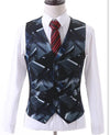 Black Double Breasted Waistcoat Grey Ivory Slim Fit Standard size Stock Male Vest for men