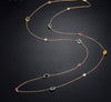 multicolour crystal stones necklace,women's fashion colourful long sweater chain dress party accessories