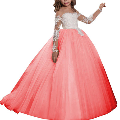 Flower Girl Dresses For Weddings Blush Pink Custom Made Princess