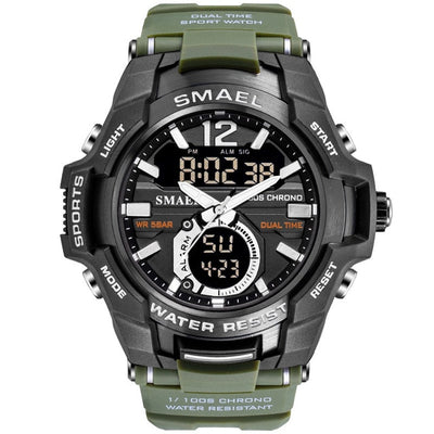 Sport Watch Men Watches Waterproof 50M Wristwatch Relogio Masculino Big Dial Quartz Digital Military Army Clock