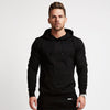 Men Brand Solid Color Hoodies Fashion Casual Gyms Fitness Hooded Jacket Male Cotton
