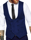 Mens Slim Business Brown Waistcoat Champagne Wool Herringbone Tweed Suit Vests Custom Made Sleeveless Suit Jacket For Wedding
