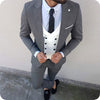 Gwenhwyfar Side Pants Decorated Fashion Men Suits 2019 Brand New Peak Lapel  Groom Tuxedos Men's Wedding Prom Suits 3 Pieces
