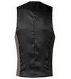 Mens Suit Vest V Neck Wool Brown Single-breasted Houndstooth Waistcoat Casual Formal Business Groomman For Wedding