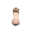2020 Women Pumps Flock Two-piece Buckle Pointd Toe Elegant Women Shoes Platform Casual Ladies Wedding Pumps Size 34-43