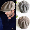 Classic Men Octagonal Hats Western Style Gatsby Cap Ivy Hat Golf Driving Autumn Cabbie Male Boina Berets Male Casual Caps